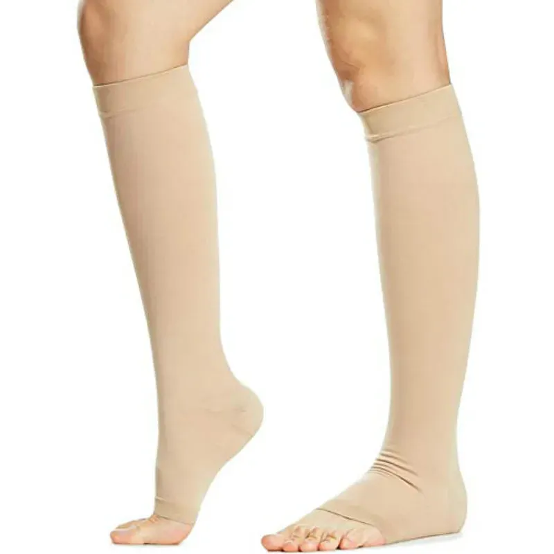 Open Toe Knee High Calf Compression Socks (U CARE)