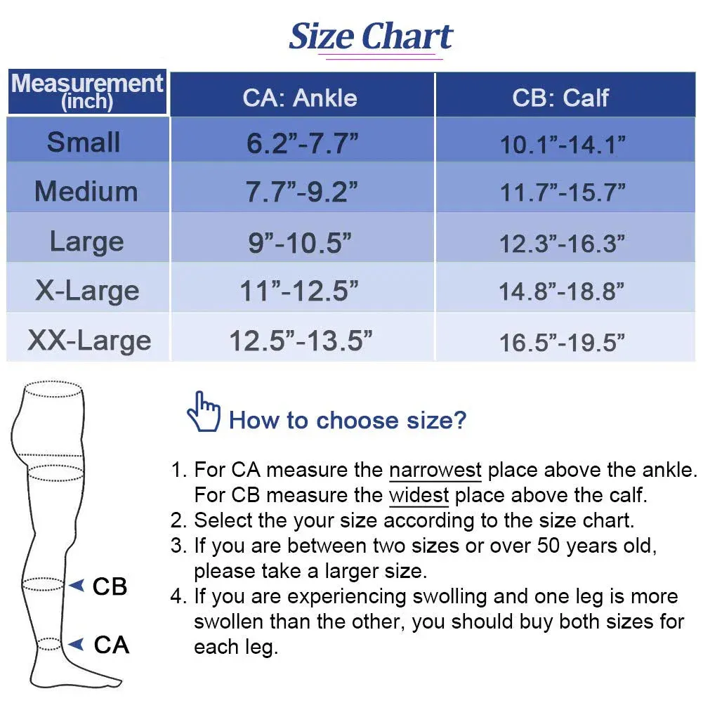 Open Toe Knee High Calf Compression Socks (U CARE)