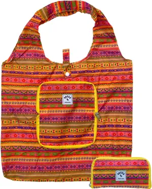 Pacca Packable Travel Tote for Women | Small Foldable, Reusable Shoulder Bag for Beach, Grocery, Shopping, Cruise, Resort