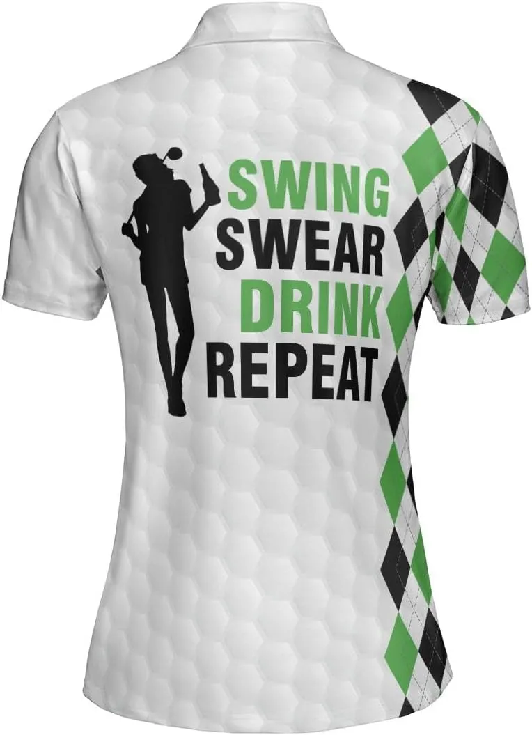 Personalized Bowling Polo Shirts for Women, Funny How I Roll Bowling Short Sleeve Polo Shirts for Girls