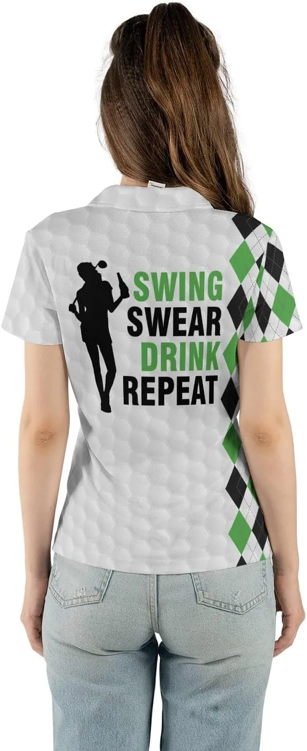 Personalized Bowling Polo Shirts for Women, Funny How I Roll Bowling Short Sleeve Polo Shirts for Girls