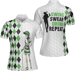 Personalized Bowling Polo Shirts for Women, Funny How I Roll Bowling Short Sleeve Polo Shirts for Girls