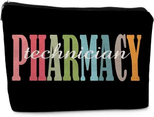 Pharmacy Technician Gifts Small Makeup Bag, Pharmacy Technician Appreciation Gifts Cosmetic Bags for Women, Certified Pharmacy Technician Gifts