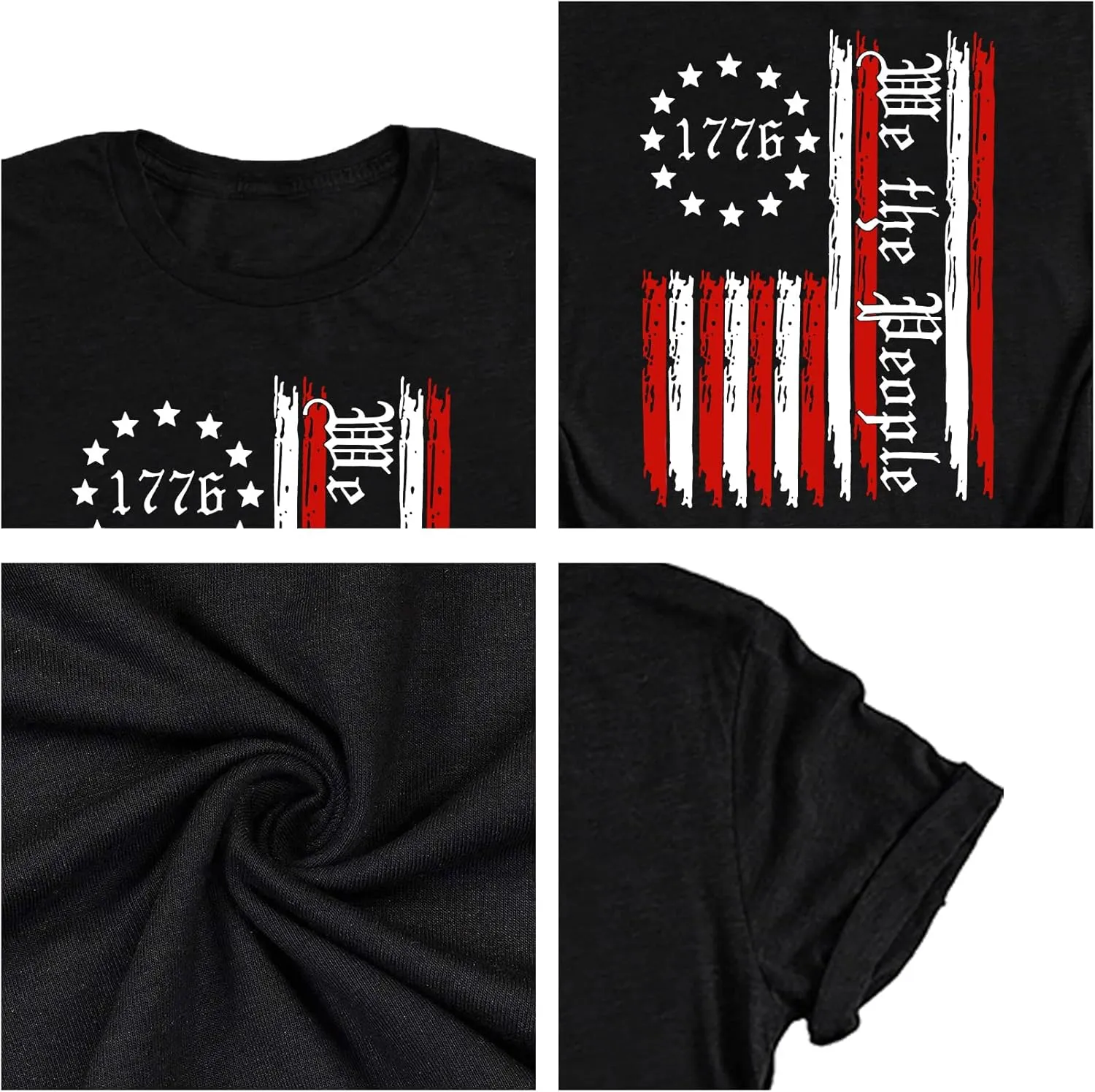 Plus Size American Flag Shirts Women Patriotic Shirts USA Flag Graphic T-Shirt 4th of July Tee Tops