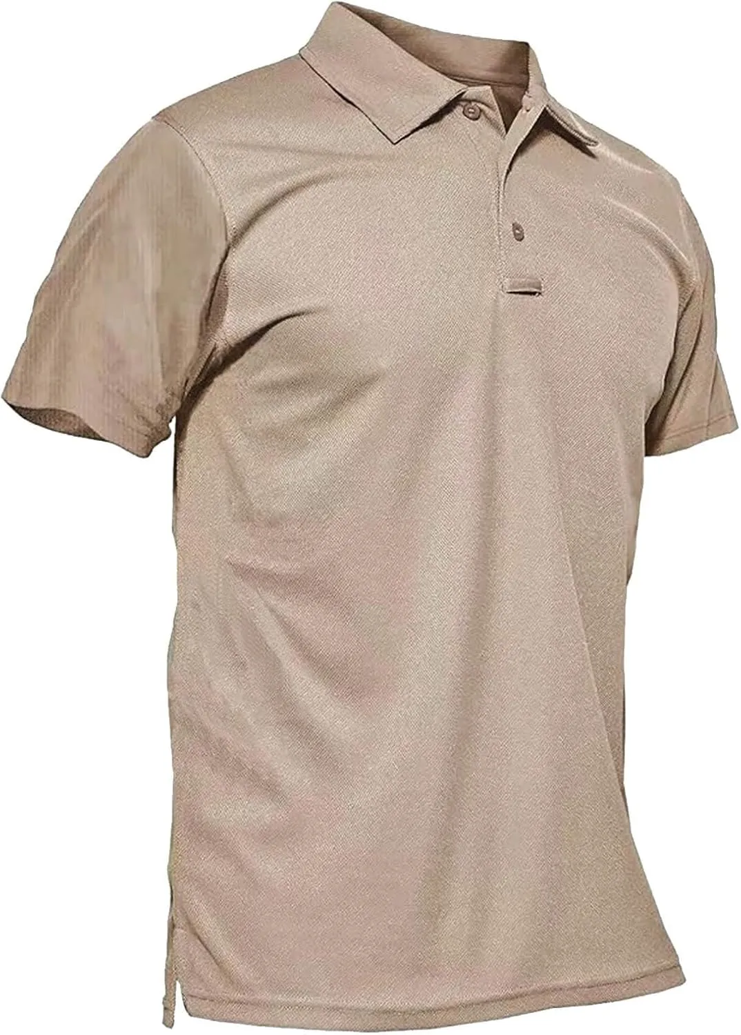 Polo Shirt for Men Classic Fit Button Down Workout Tops Moisture Wicking Quick Dry Casual Short Sleeve Golf T-Shirts