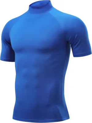 Rash Guard Shirts for Men UV Sun Protection UPF 50 Fitted Rashguard Swim Shirts Quick Dry Swimming Fishing Running