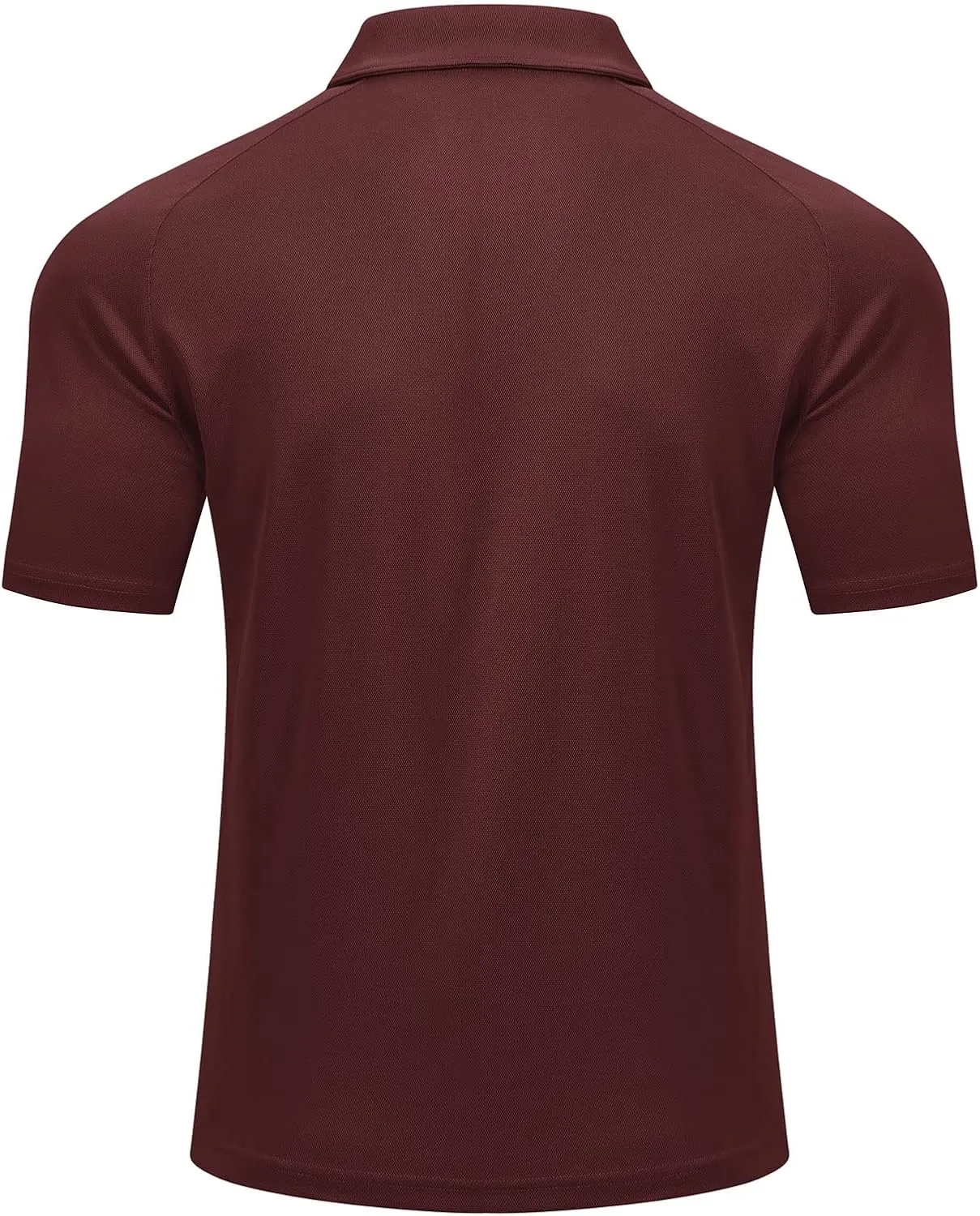 Rdruko Men's Polo Shirts with Pocket Short Sleeve Dry Fit 1/4 Zip Golf Sports Collared Summer T Shirts