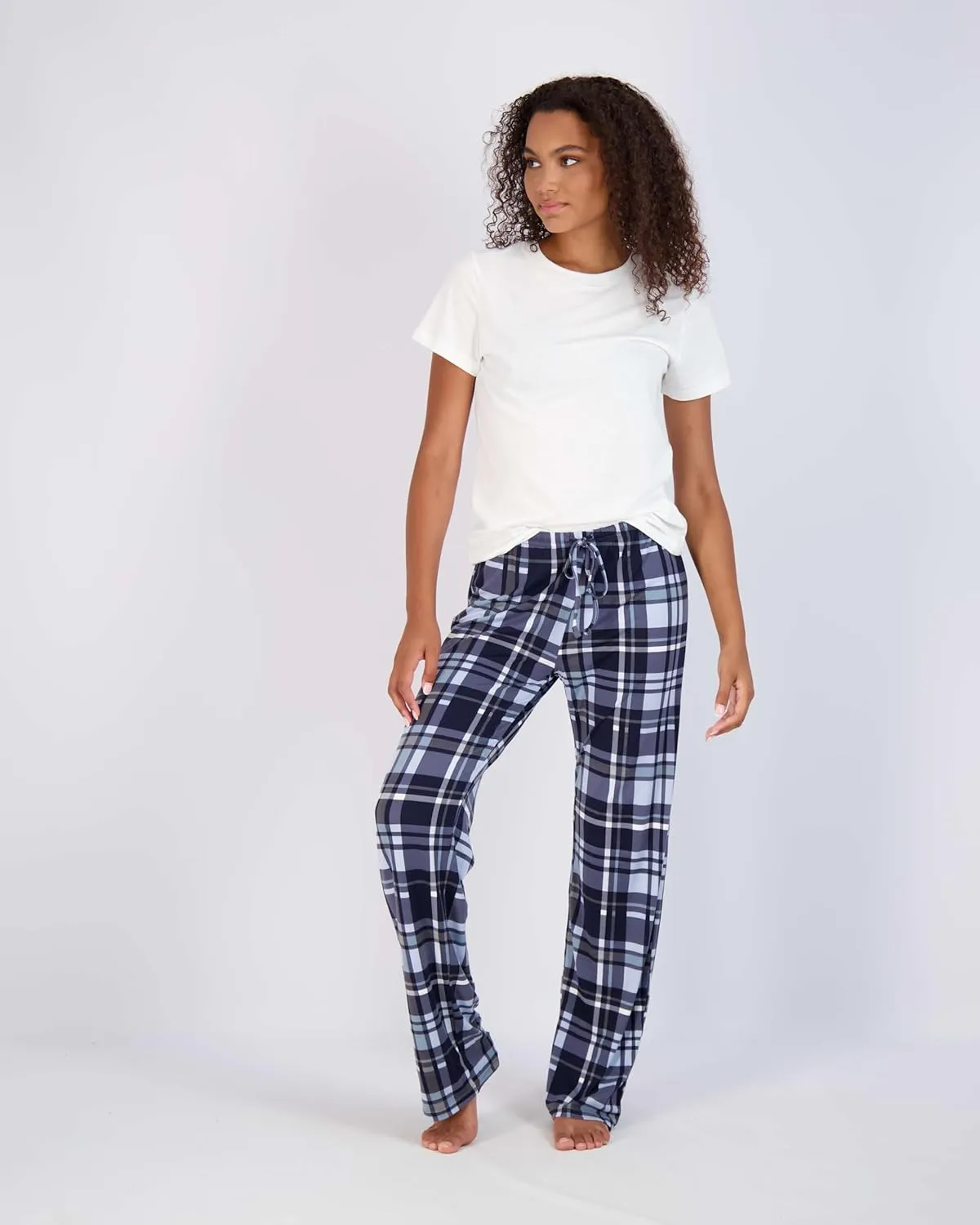 Real Essentials 3 Pack: Womens Ultra-Soft Comfy Pajama Lounge Pants Sleepwear (Available in Plus Size)