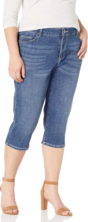 Riders by Lee Indigo Women's Plus Size Soft Denim Capri