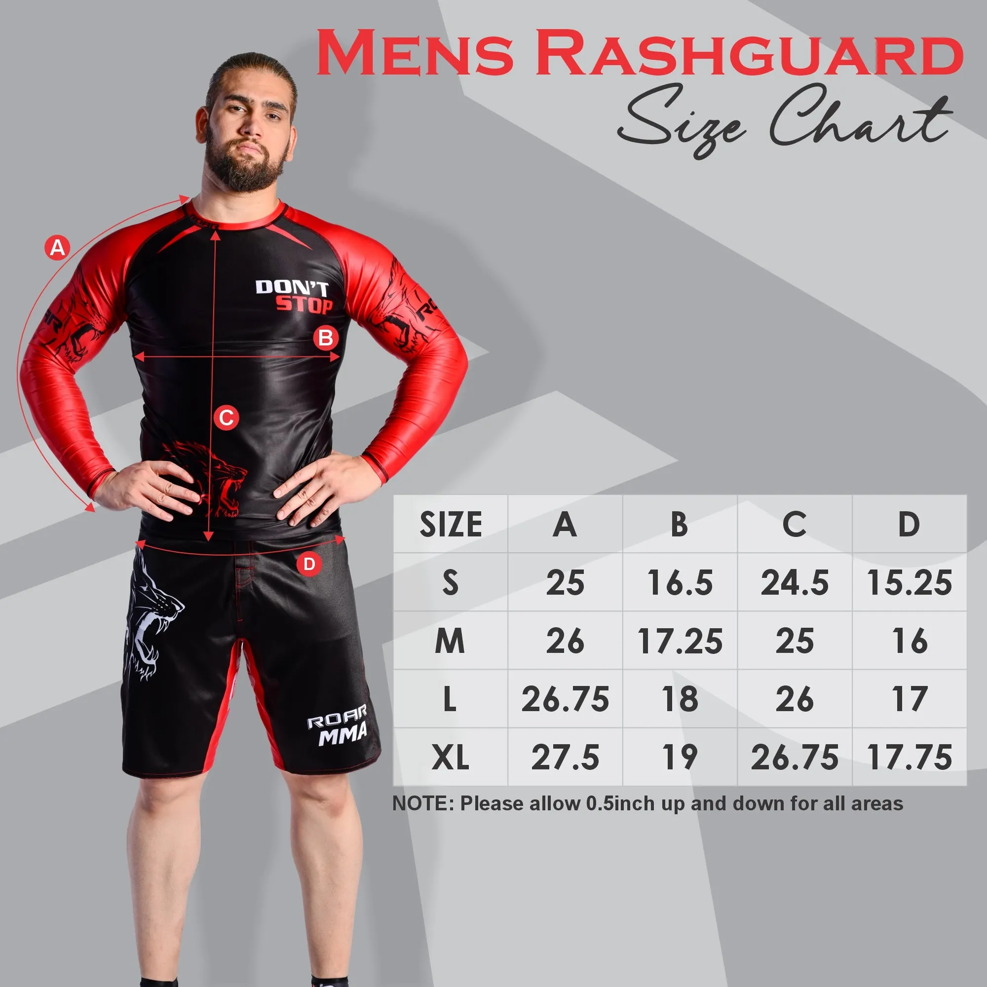 ROAR MMA Jiujitsu White Rash Guard Fight Training Gym Fitness Full Sleeve Workout Shirt