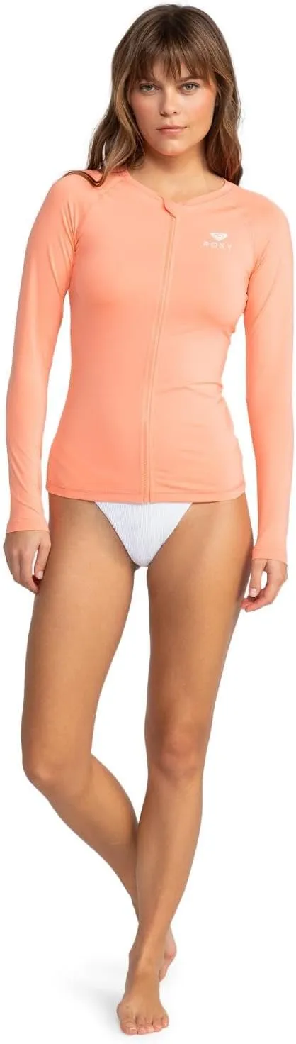 Roxy Women's Essentials Long Sleeve Zip-up Rashguard
