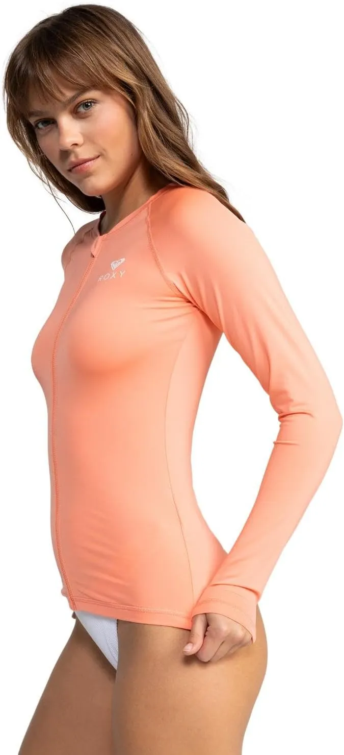 Roxy Women's Essentials Long Sleeve Zip-up Rashguard