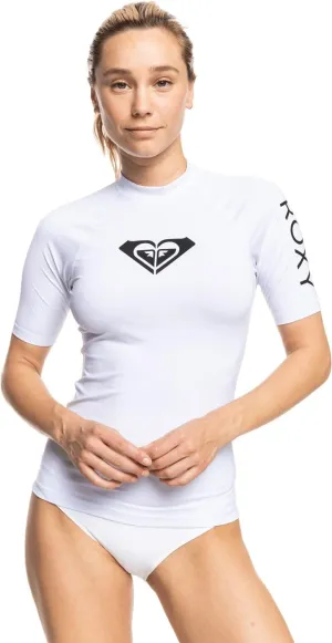 Roxy Womens Short Sleeve Rashguard  UPF 50 , Compression Fit, Surf, Hiking, Yoga, Quick-Dry