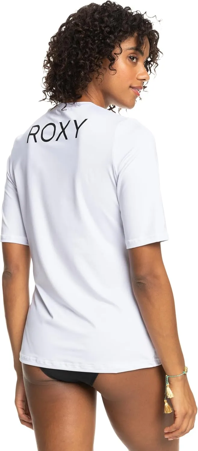 Roxy Women's Standard Enjoy Waves Short Sleeve Loose Fit Rashguard