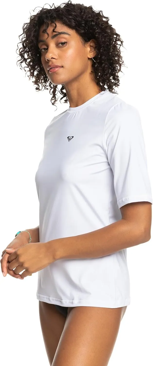 Roxy Women's Standard Enjoy Waves Short Sleeve Loose Fit Rashguard