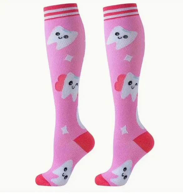 ROYALUCK 6 Pairs New Arrival Outdoor Cycling Sports Compression Socks