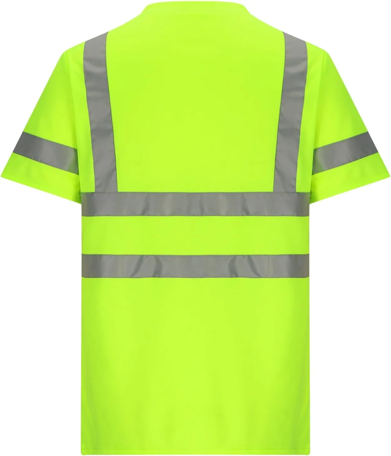 Short Sleeve Safety Shirts for Men Reflective Quick Dry Work Shirt Mens High Visibility Shirt Tees