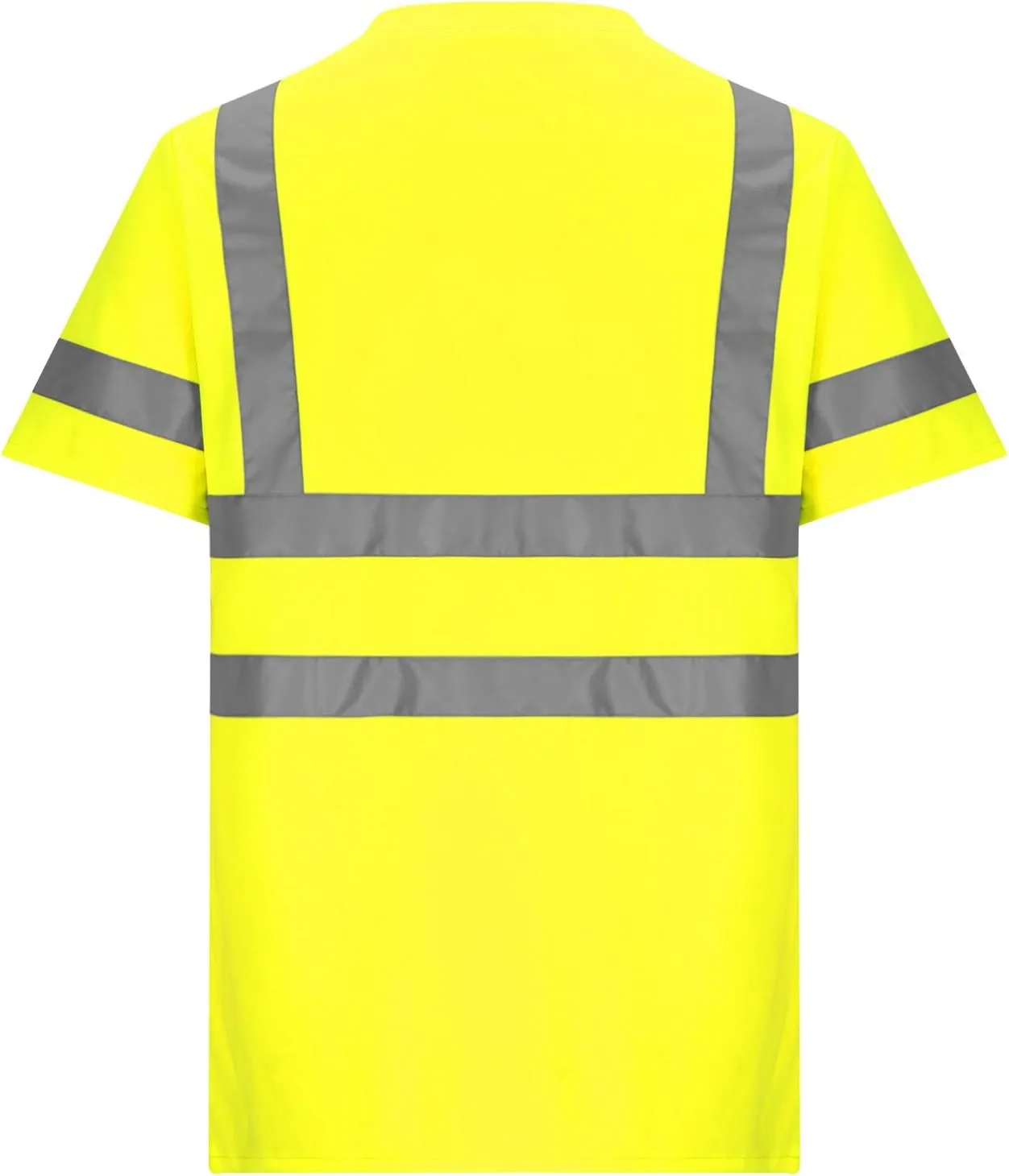 Short Sleeve Safety Shirts for Men Reflective Quick Dry Work Shirt Mens High Visibility Shirt Tees