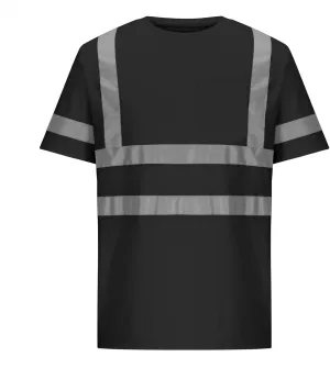 Short Sleeve Safety Shirts for Men Reflective Quick Dry Work Shirt Mens High Visibility Shirt Tees
