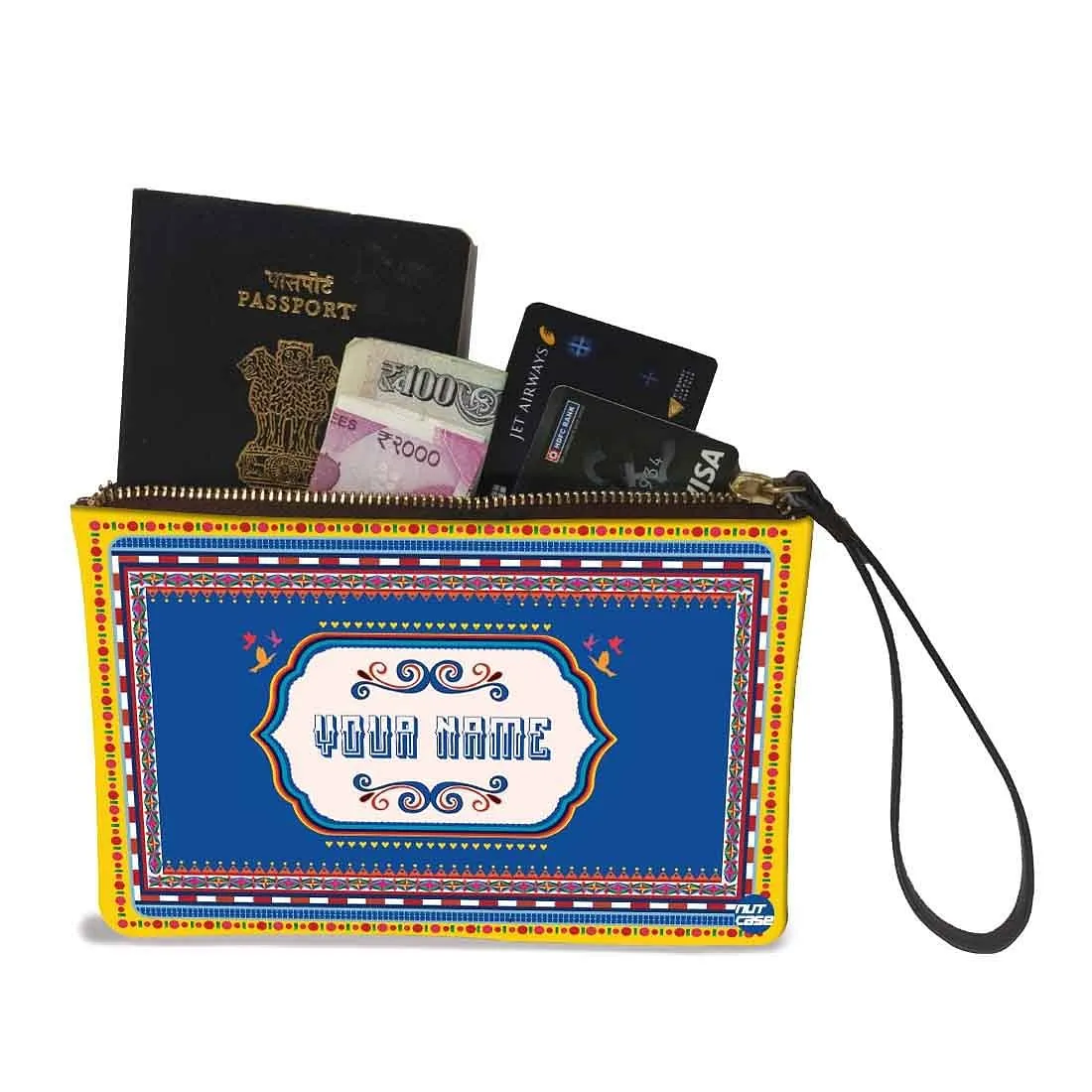 Small Bracelet Pouch - Welcome Style Blue