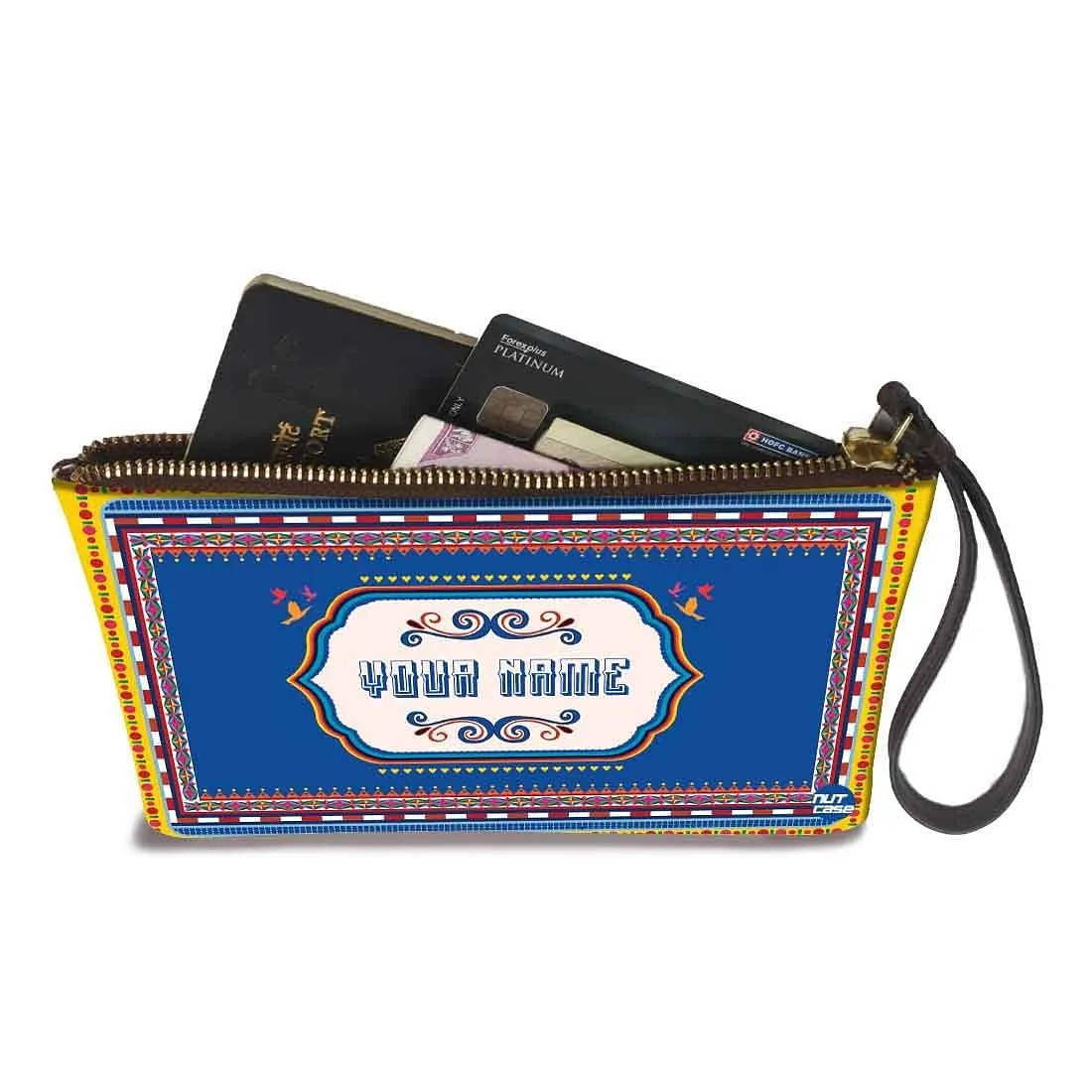 Small Bracelet Pouch - Welcome Style Blue