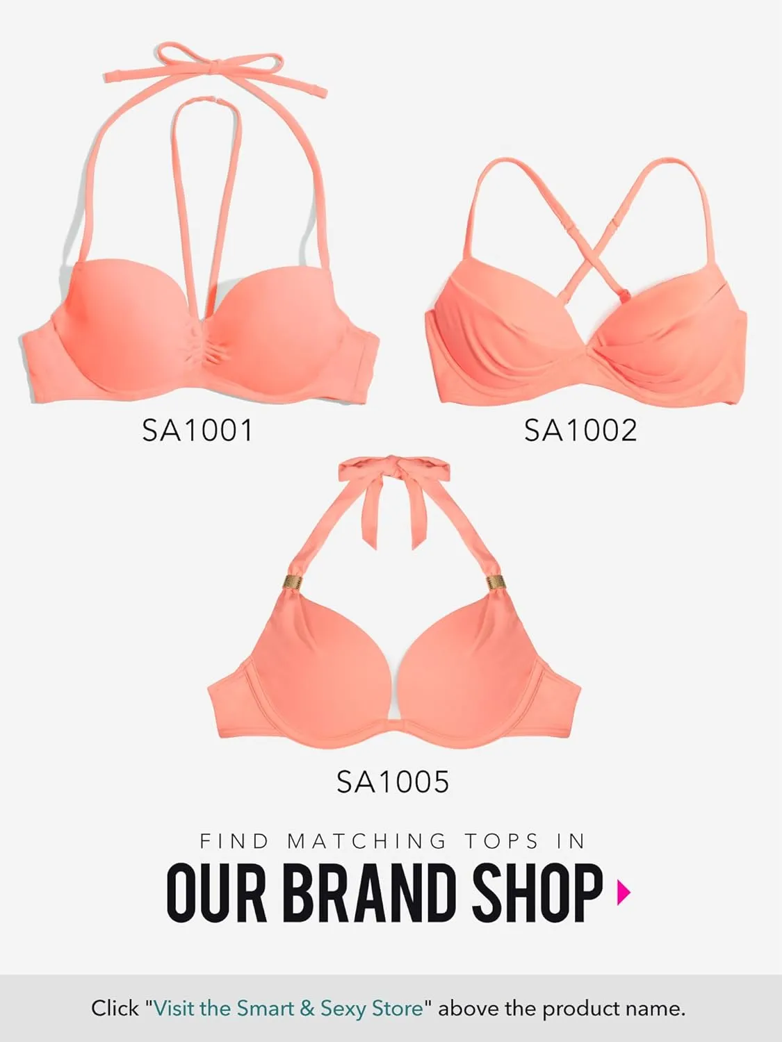 Smart & Sexy Women's Ruffled Swimwear Bikini Bottom  Ruched Back for Shaping and Style