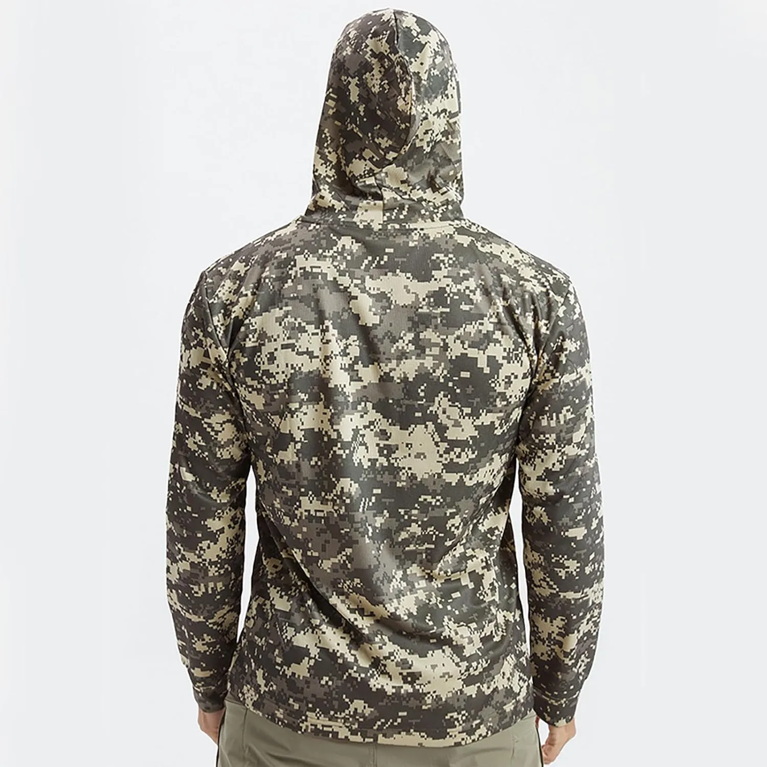 Sun Shirts for Men Long Sleeve UPF 50  Sun Protection Hoodies Quick Drying Camo Sweatshirts Casual Outdoor UV Shirts