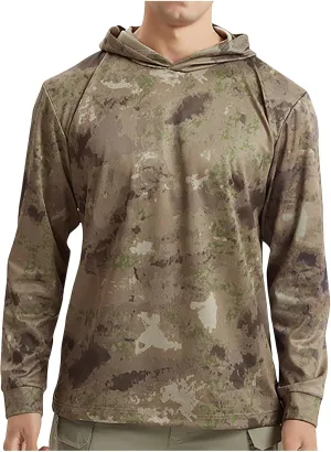 Sun Shirts for Men Long Sleeve UPF 50  Sun Protection Hoodies Quick Drying Camo Sweatshirts Casual Outdoor UV Shirts
