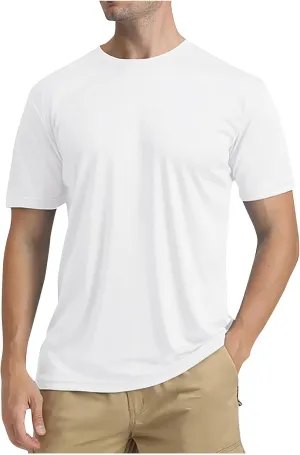 Swim Shirts Men Short Sleeve Quick Dry T-Shirts Lightweight Fishing Tee Shirts Sun Protection Shirts Rash Guard Shirt