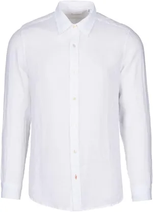 SWIMS Amalfi 100% Linen Shirts for Men, Collar Button Down Shirt, Mens Casual Long Sleeves Untucked Vacation Resort Wear
