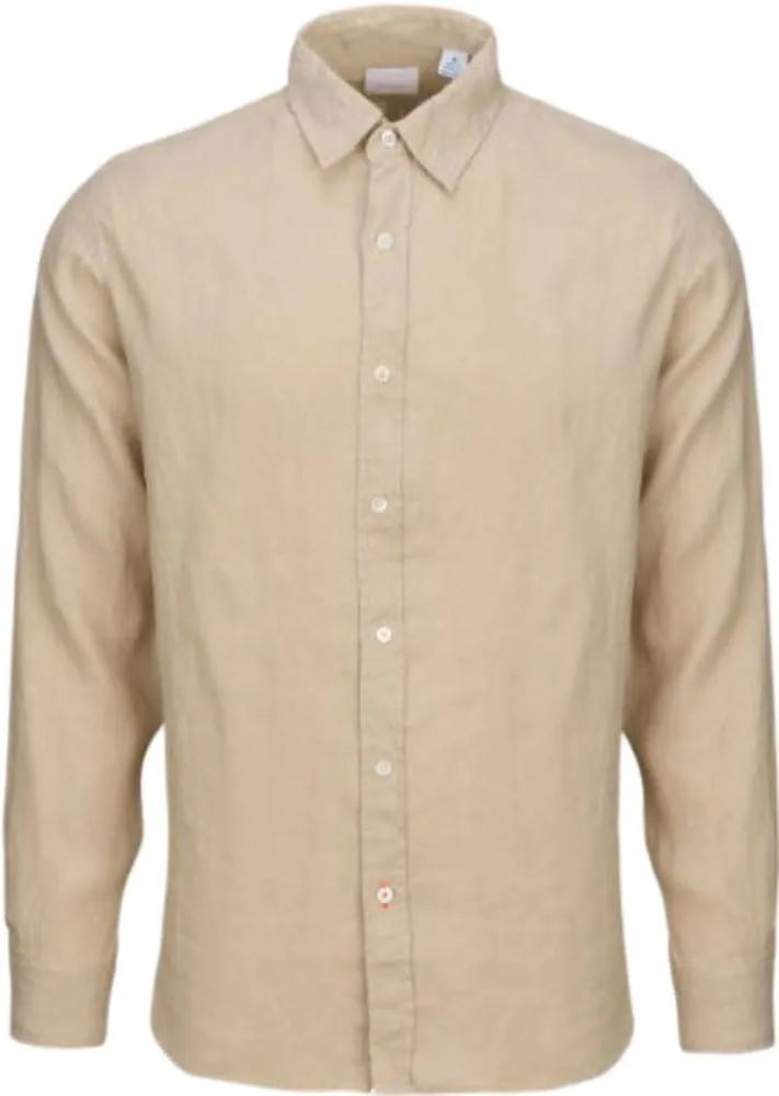 SWIMS Amalfi 100% Linen Shirts for Men, Collar Button Down Shirt, Mens Casual Long Sleeves Untucked Vacation Resort Wear