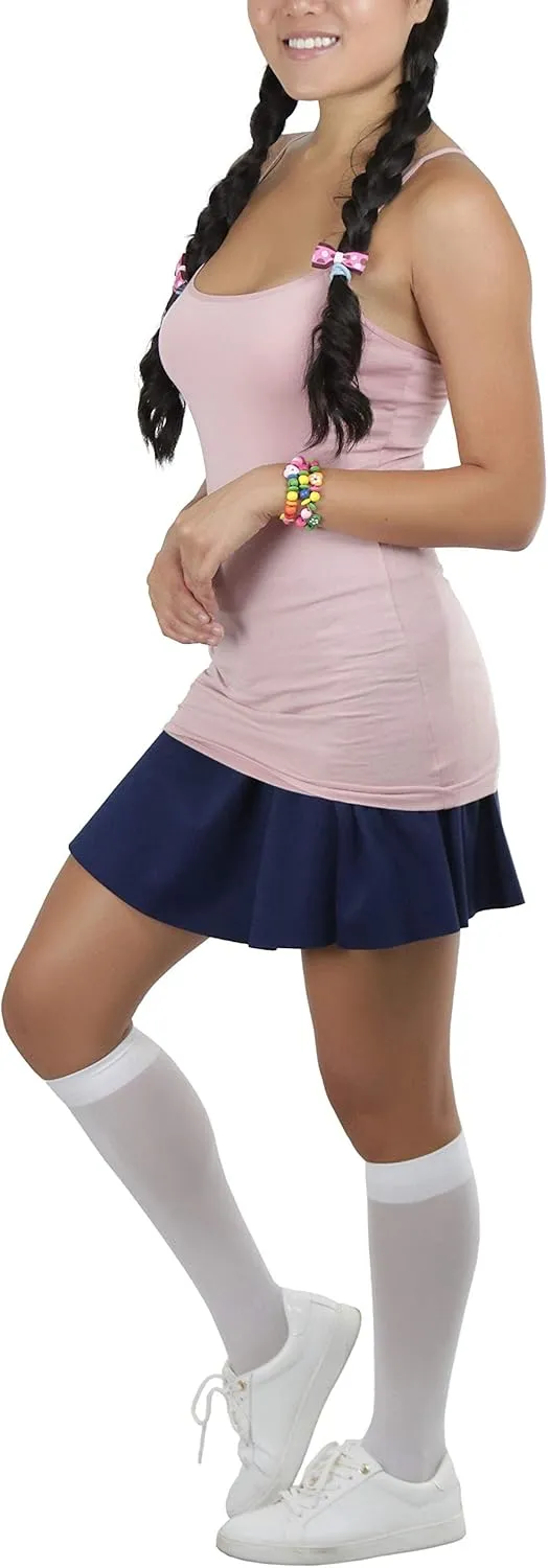 ToBeInStyle Girl's Cotton Long Layering Camisole w/Built-in Shelf Training Bra