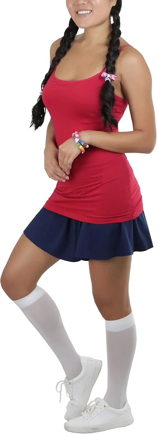 ToBeInStyle Girl's Cotton Long Layering Camisole w/Built-in Shelf Training Bra
