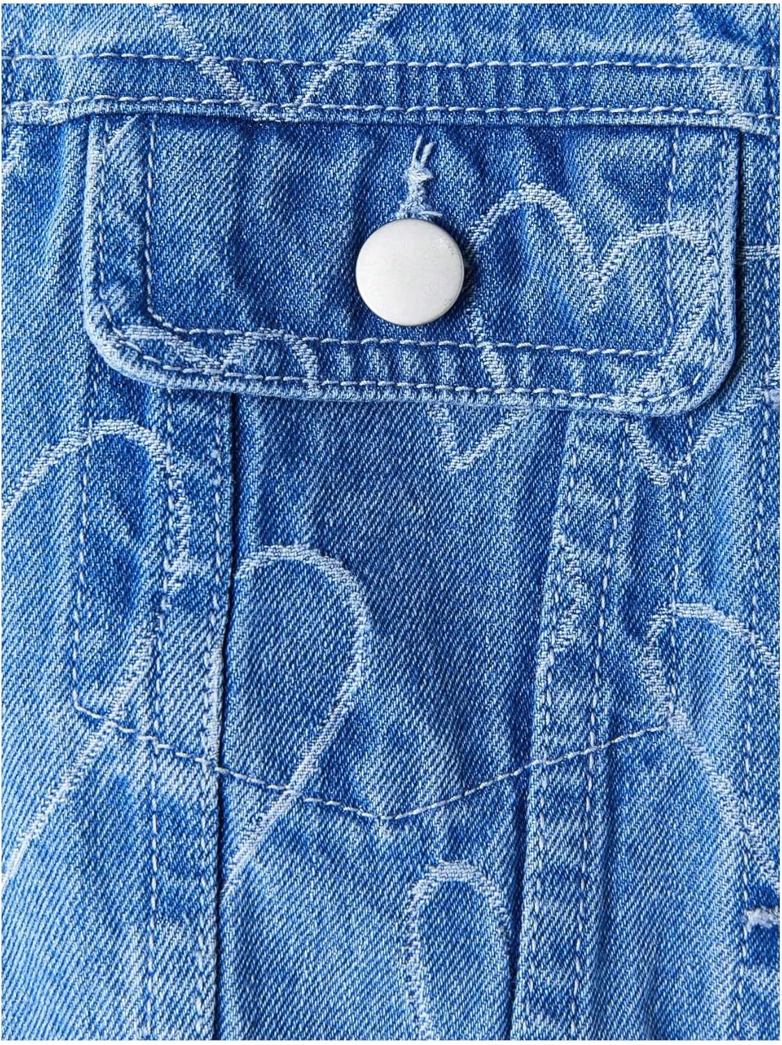 Verdusa Girl's Denim Vest Button Down Fashion Sleeveless Jean Jacket Cute Crop Tops
