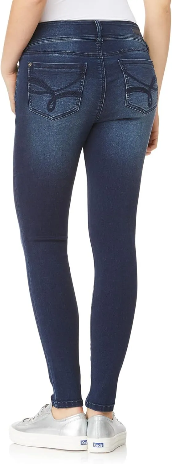 WallFlower Women's Ultra Fit Mid-Rise Insta Soft Denim Juniors Jeans (Also Available in Plus Sizes)