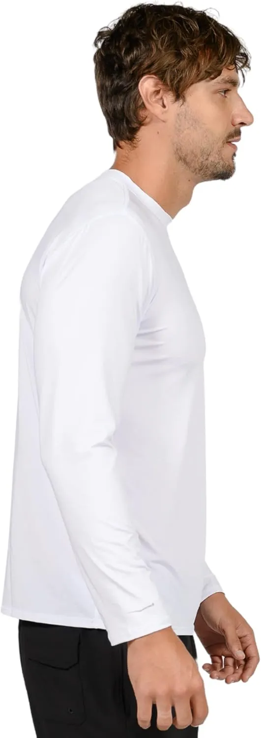 Wave Runner Swim Shirts for Men Uv Sun Protective Rash Guard Workout Shirts Quick Dry Outdoor Shirt for Fishing, Running