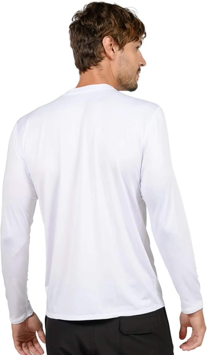 Wave Runner Swim Shirts for Men Uv Sun Protective Rash Guard Workout Shirts Quick Dry Outdoor Shirt for Fishing, Running