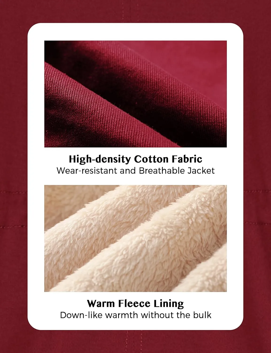 WenVen Women's Winter Thicken Fleece Jacket Fur Hooded Military Parka Coat