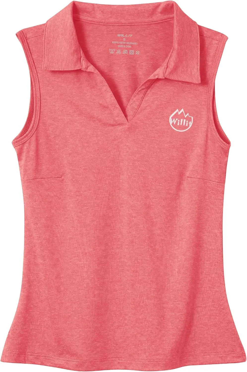 Willit Girls' Sleeveless Polo Shirts Golf Tennis Polo Lightweight Shirts Quick Dry