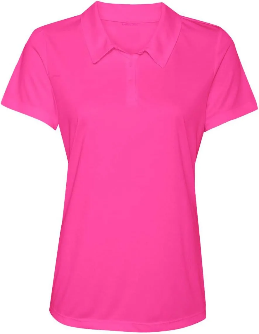 Women's Dry-Fit Golf Polo Shirts 3-Button Golf Polo's in 20 Colors XS-3XL Shirt