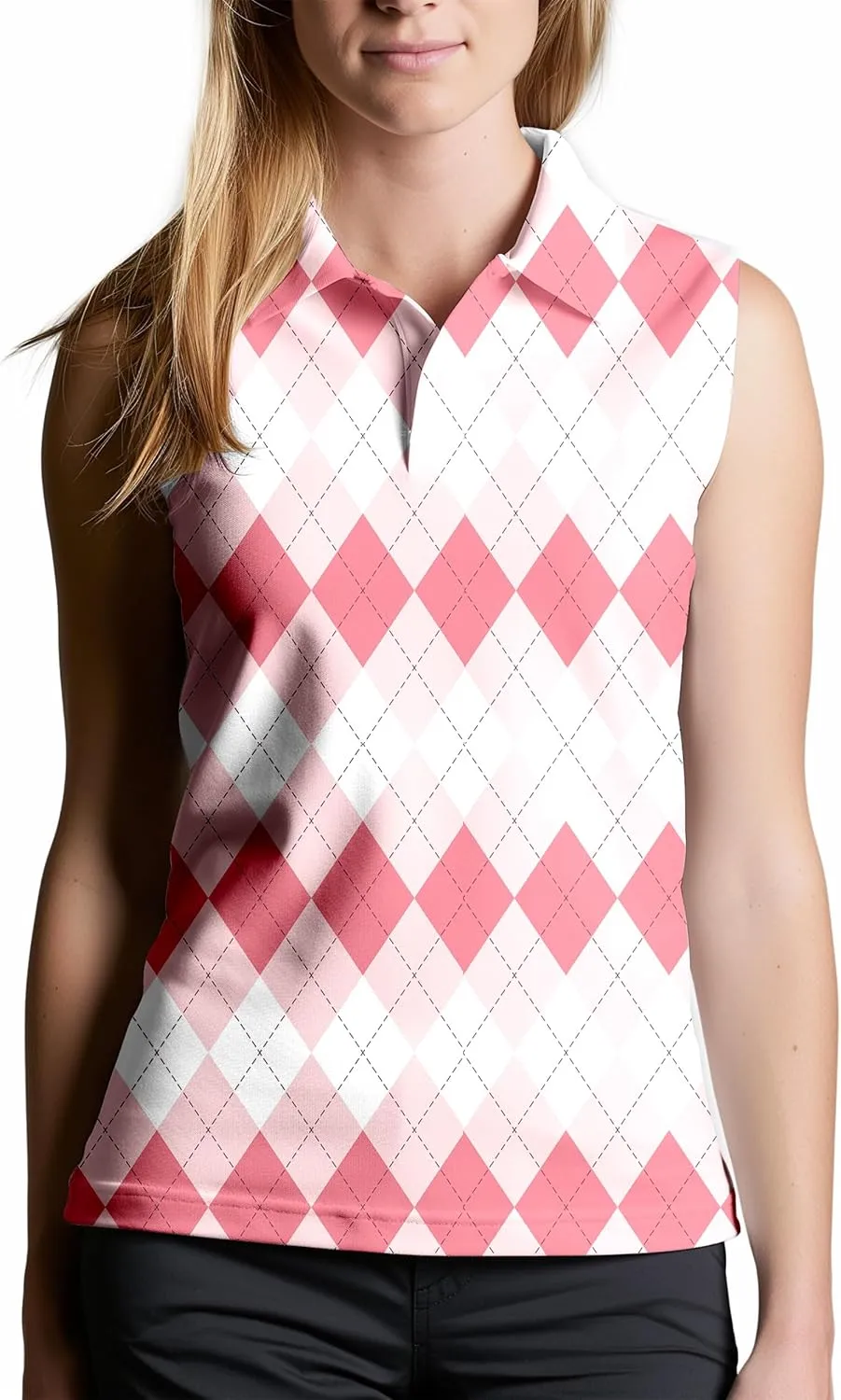 Women's Sleeveless Golf Shirts Funny Golf Shirts for Women Outfits Womens Golf Apparel Suitable for Yoga Tennis