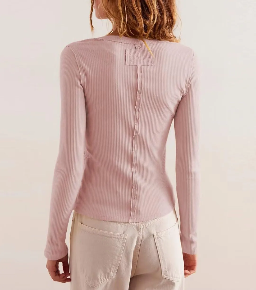 Womens Slim Fitted Cardigan Long Sleeve Ribbed Knit Button Down Shirts
