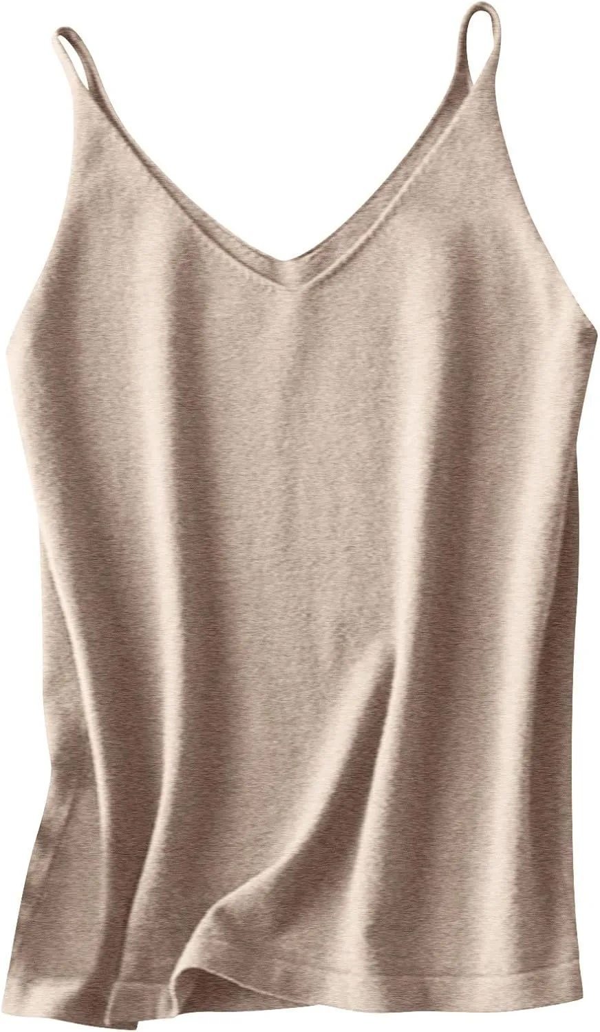 Womens Spaghetti Strap V-Neck Ribbed Knit Tank Tops Soft Camisole Casual Sleeveless Shirts Cami Top Basic Layering