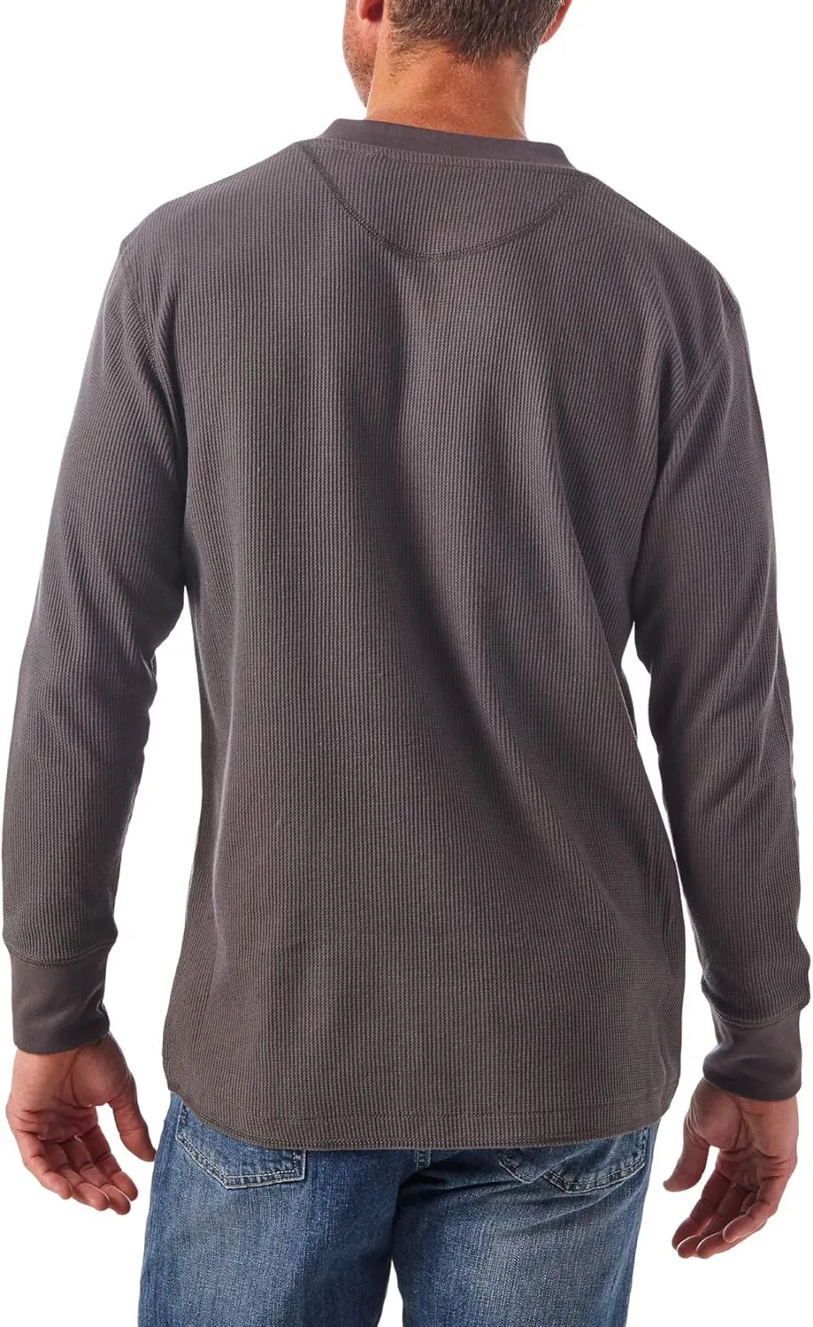 Wrangler Authentics Men's Long Sleeve Waffle Henley