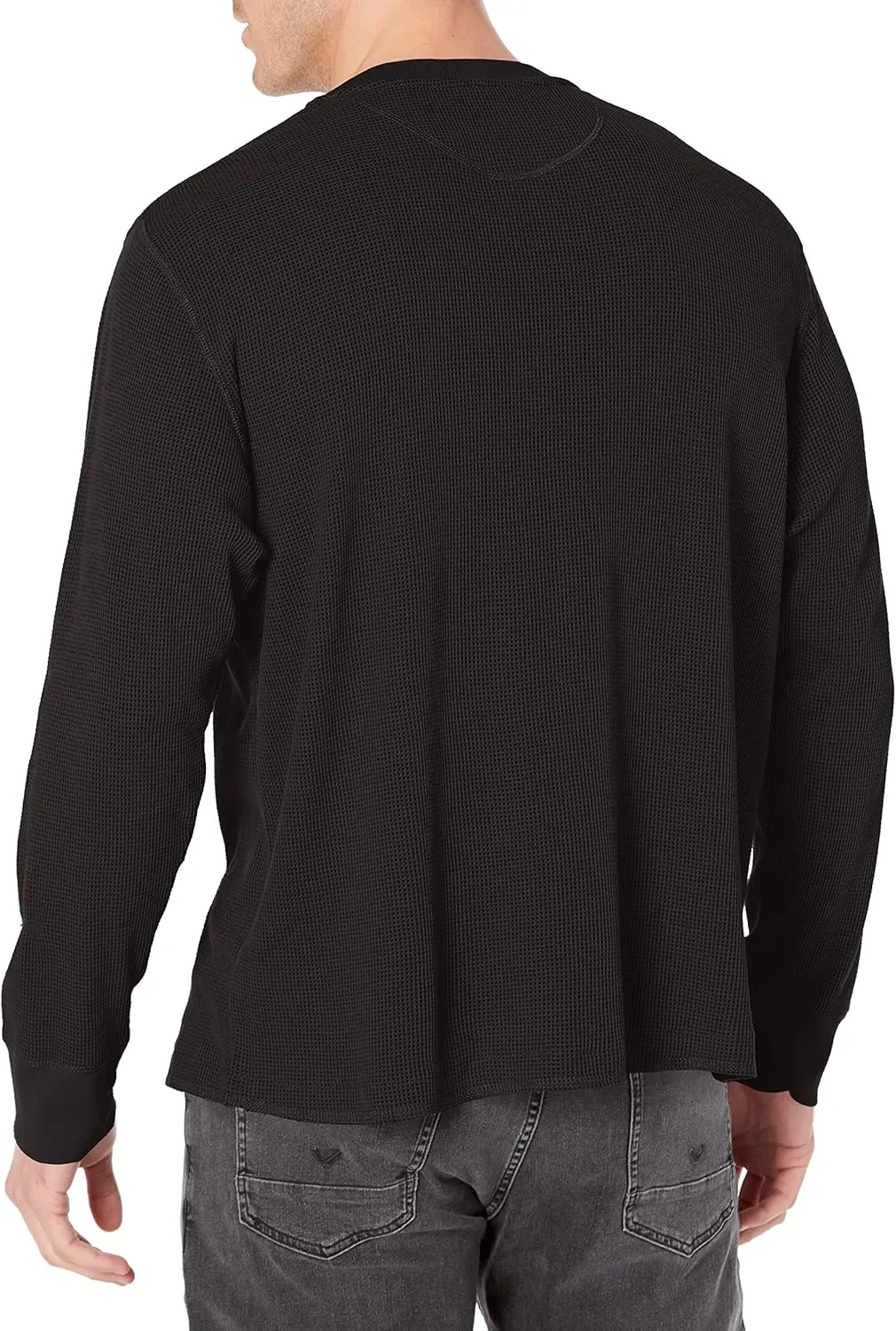 Wrangler Authentics Men's Long Sleeve Waffle Henley