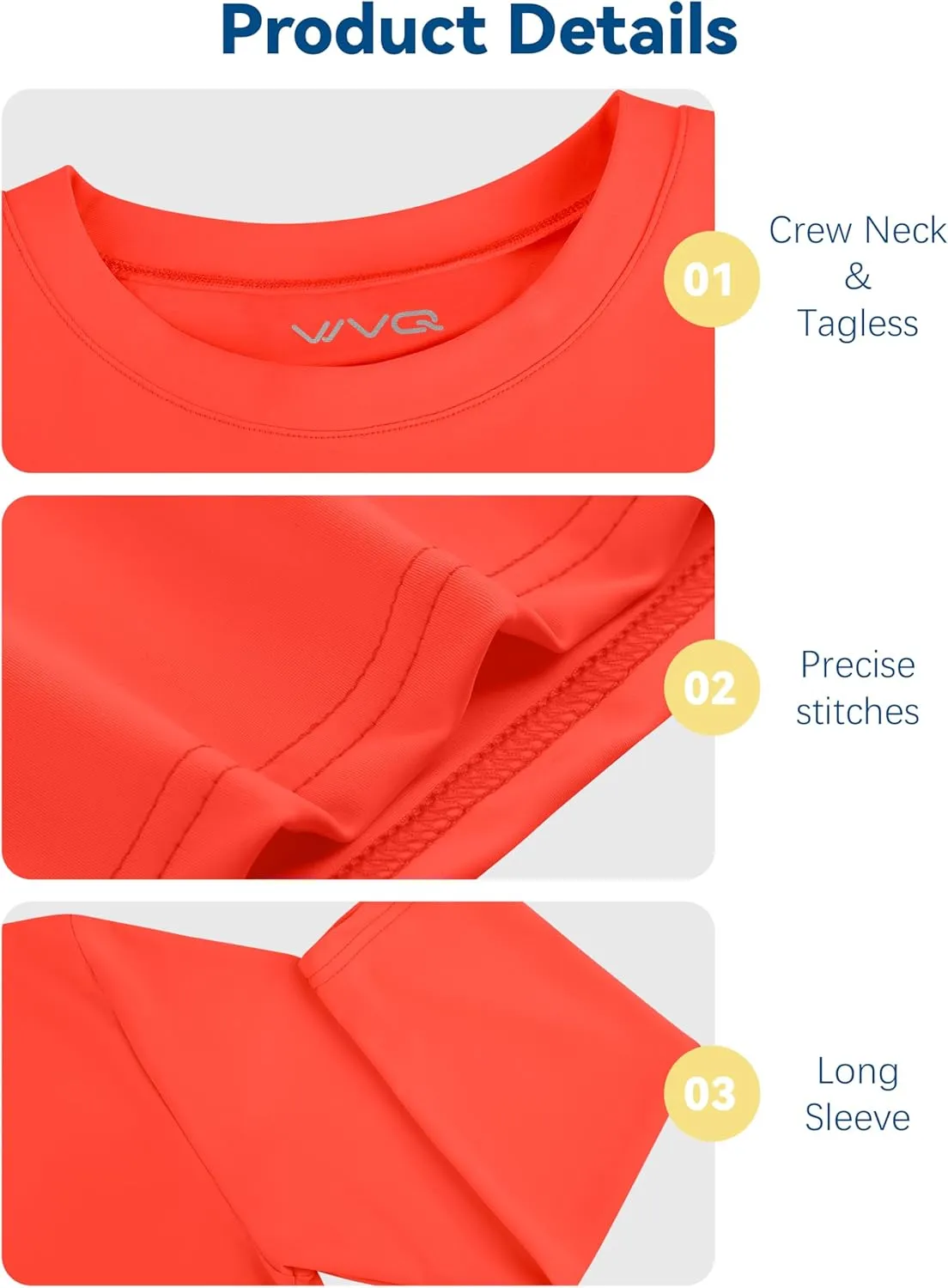 Youth Neon Shirts Dry Fit Long Sleeve Athletic T-Shirts Boys Girls UPF 50  Quick Dry Neon Shirt for Kids 2T to Youth